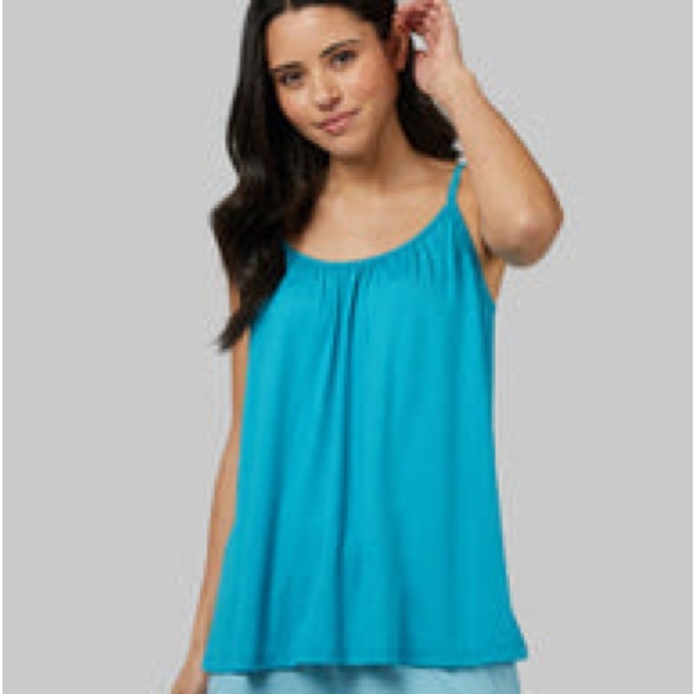 32 Degrees Teal Flowy Bra Cami XL